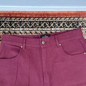 Afends Burgundy Pants